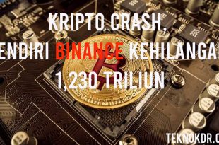 Kripto Crash, Pendiri Binance Kehilangan 1,230 Triliun
