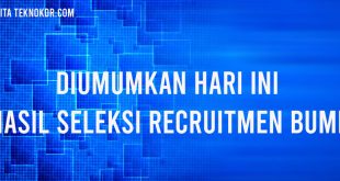 Diumumkan Hari Ini Hasil Seleksi Recruitmen BUMN 2022 FHCI BUMN