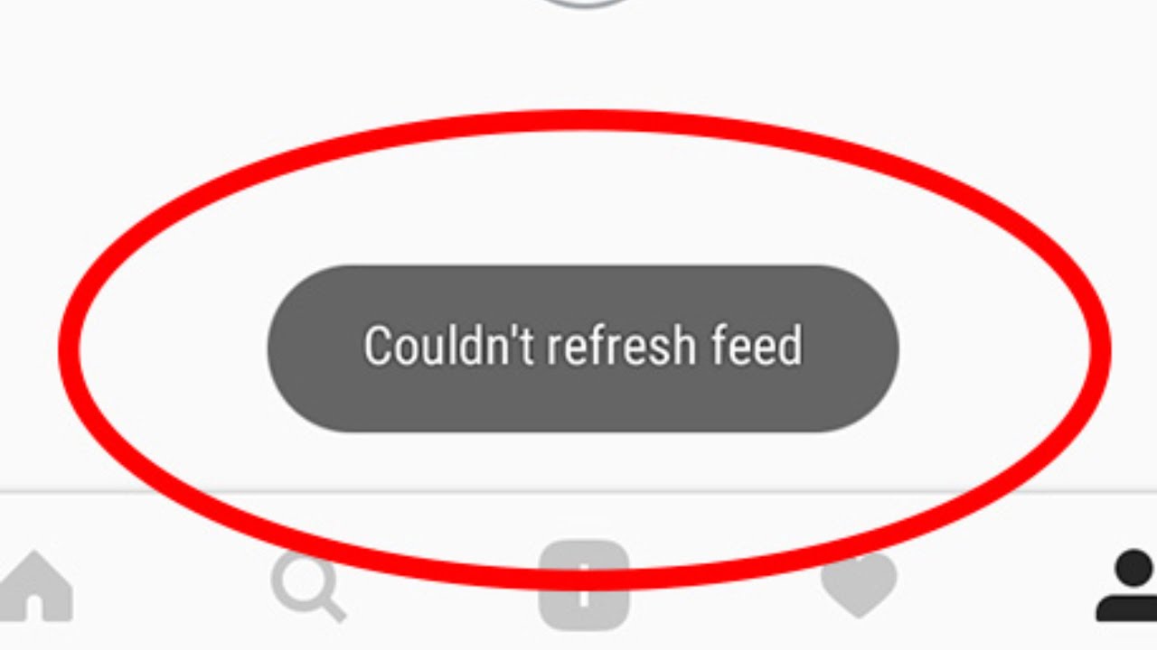 Couldn't Refresh Feed