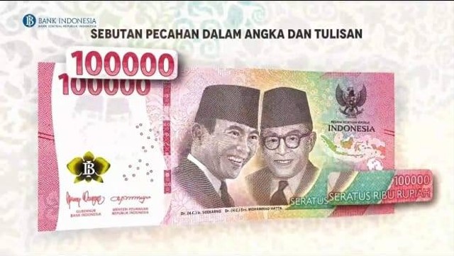 Penampakan pecahan uang baru 2022