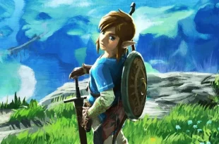 Link pada game Zelda Breath of the wild